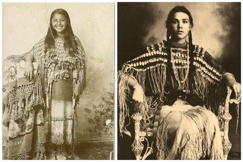 Племя Кайова (самоназвание — «главные люди»). Девушки племени, приблизительно 1894 год
