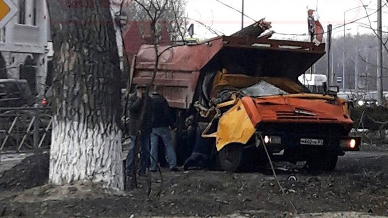 Авария дня. Упавшее дерево убило водителя КамАЗа и его пассажира