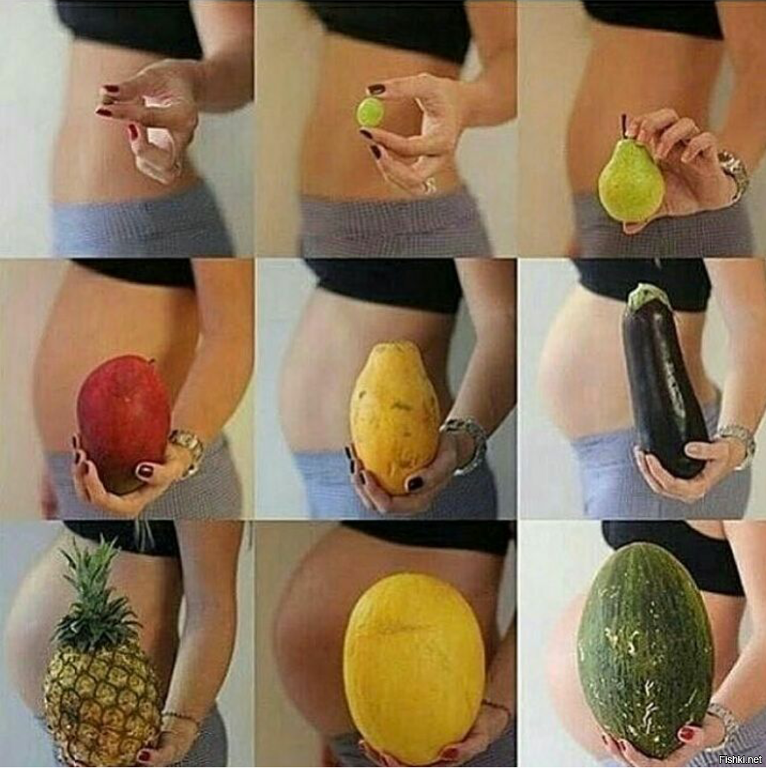 Беременность по фруктам