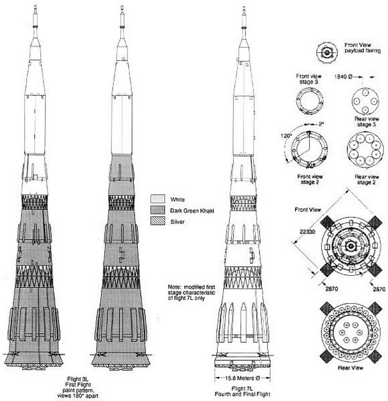 Чертеж ракеты из бумаги