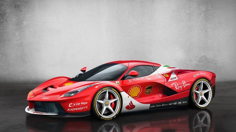 LaFerrari в ливрее Scuderia Ferrari