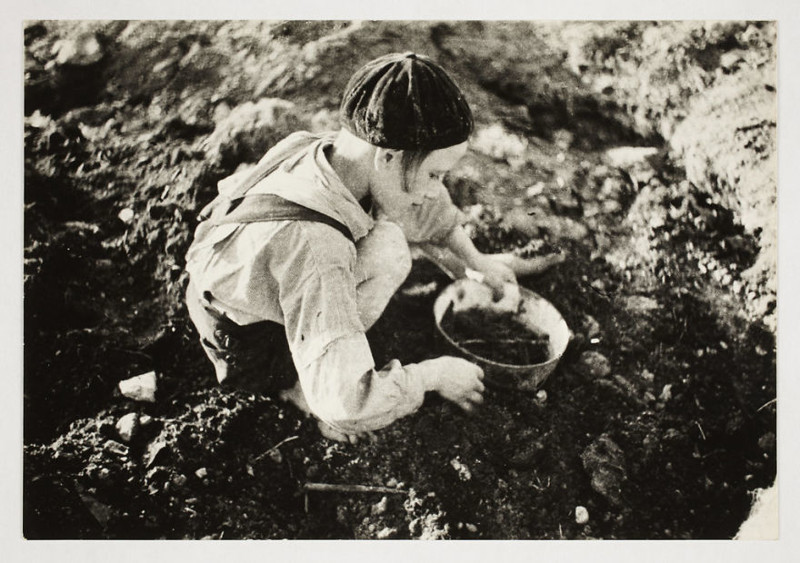 1940 - 1944. Мальчик в поисках пищи