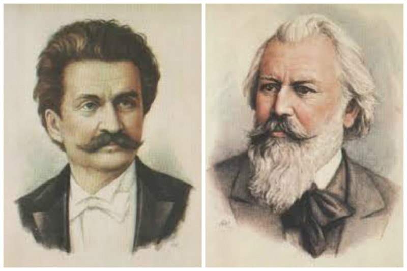 Иоганн Штраус и Иоганнес Брамс