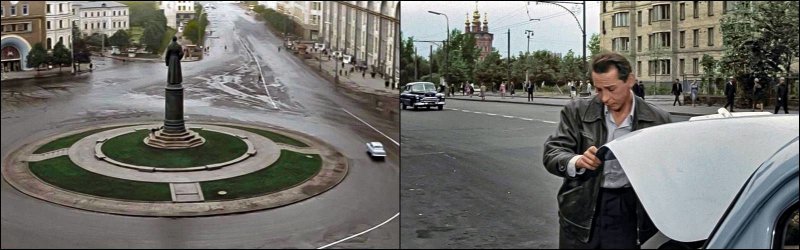 Это не уловка режиссера Т. Лиозновой — это чистая правда. Машин на улицах было именно столько. Особенно ранним утром.