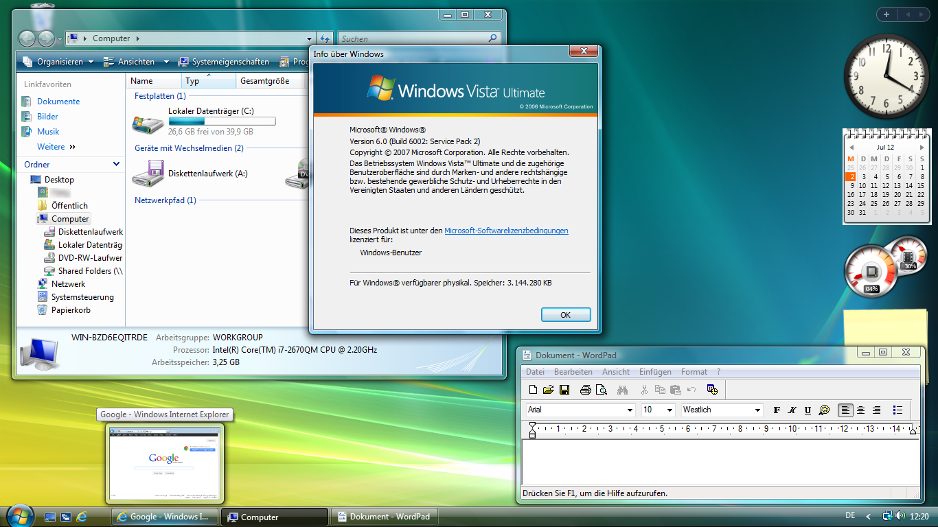 Образ vista. Windows Vista 2006 Интерфейс. Операционная система Windows Vista. Windows Vista компьютер. Windows Vista Скриншоты.