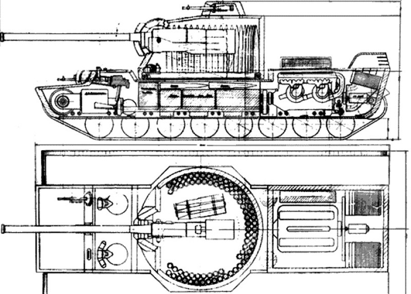 Проект танка КВ-4 Н.В. Цейца