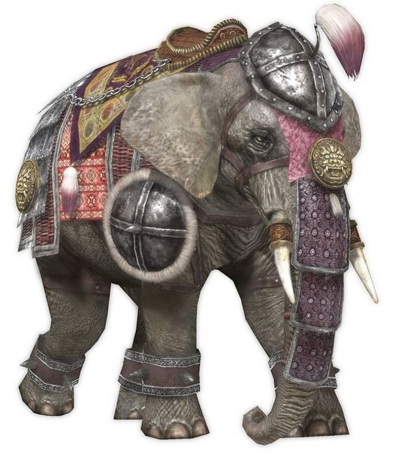 Слон из  персидской армии (реконструкция)