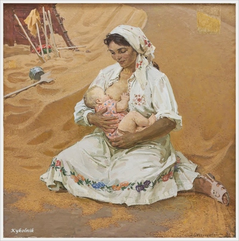 Изобразительное искусство СССР. Мать и дитя