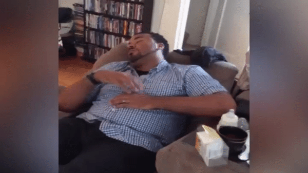 Очень уставший папа