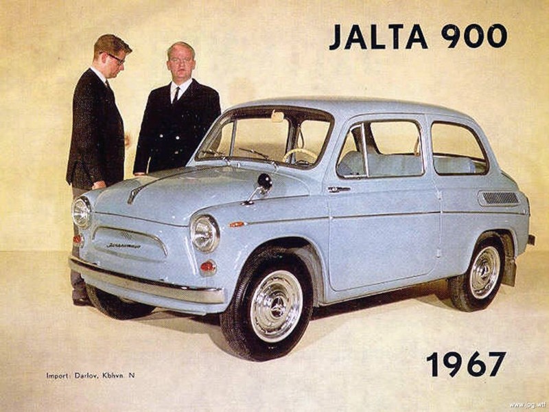 Рекламный плакат автомобиля Yalta 900, 1967 год, Норвегия