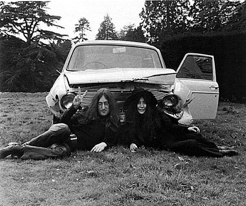 Джон Леннон и Йоко Оно, 1969 год.