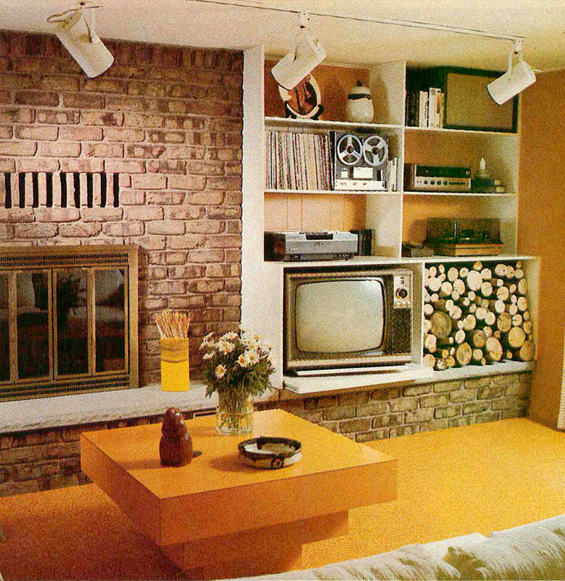 Винтажные интерьеры гостиных 1961-1981