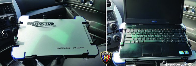 Инсталлированное оборудование зависит от целей и задач. Ноутбук для патрульного автомобиля с доступом в полицейские базы данных, для моментальной проверки подозреваемого.