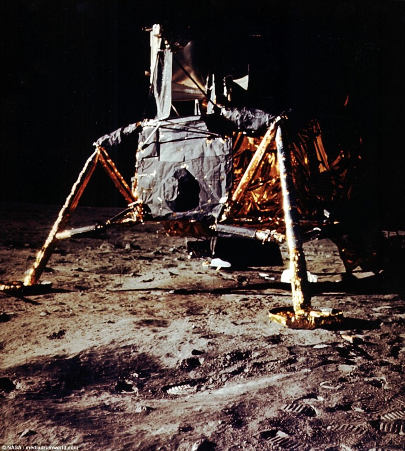Аполлон 11 на луне реальные фото