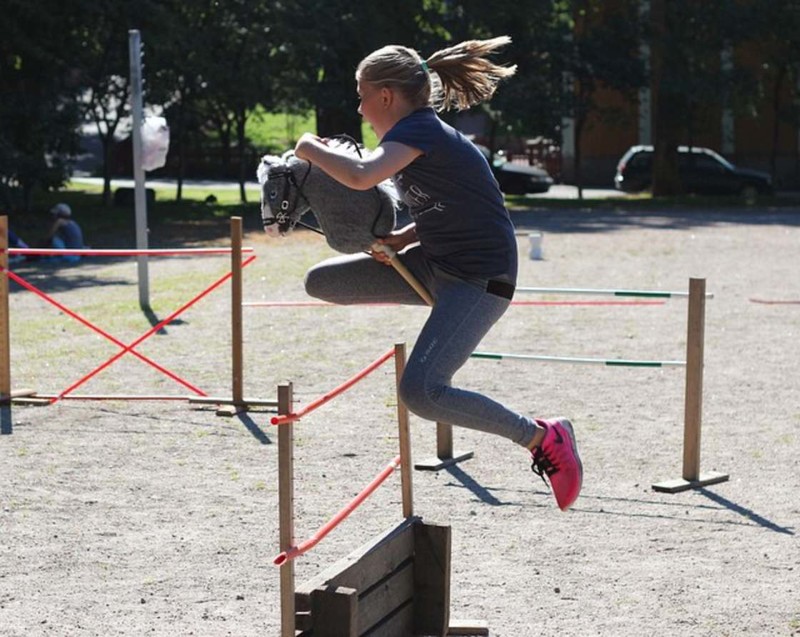 Лошадь на палке — новый безумный вид спорта финских девушек
