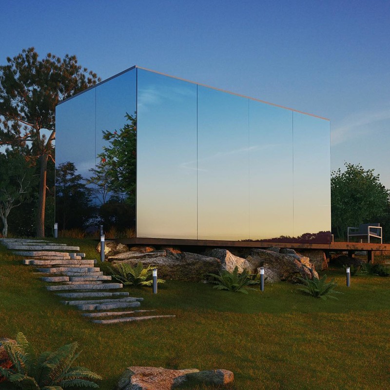 Этот великолепный стеклянный домик можно установить в любом месте всего за 8 часов