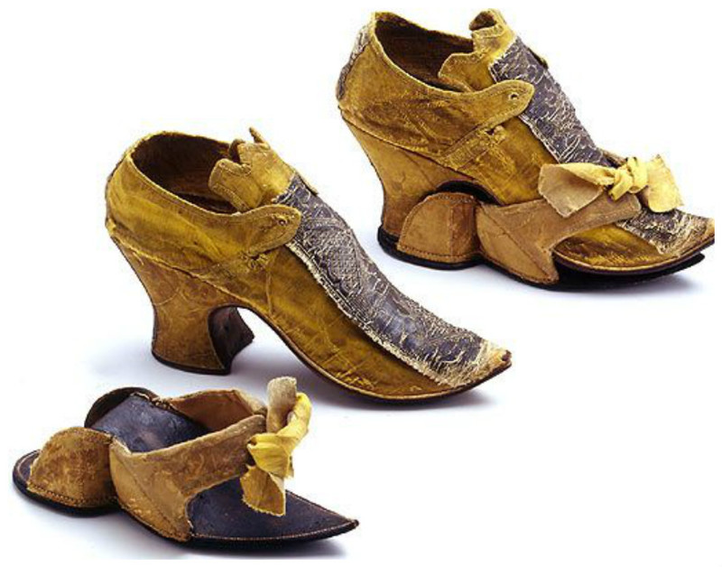 Шелковые туфли, Германия, около 1730 года