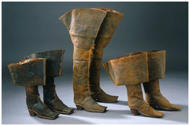 Мужские сапоги, около 1660 года