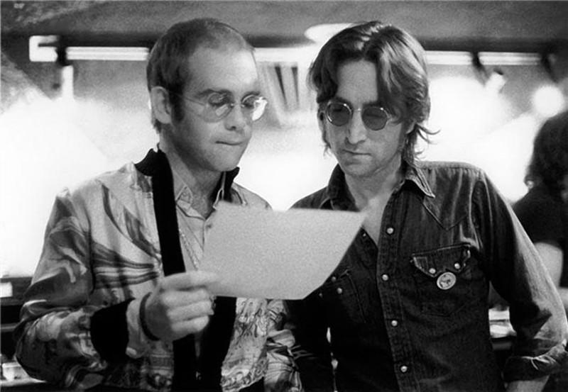 Элтон Джон и Джон Леннон, 1974.