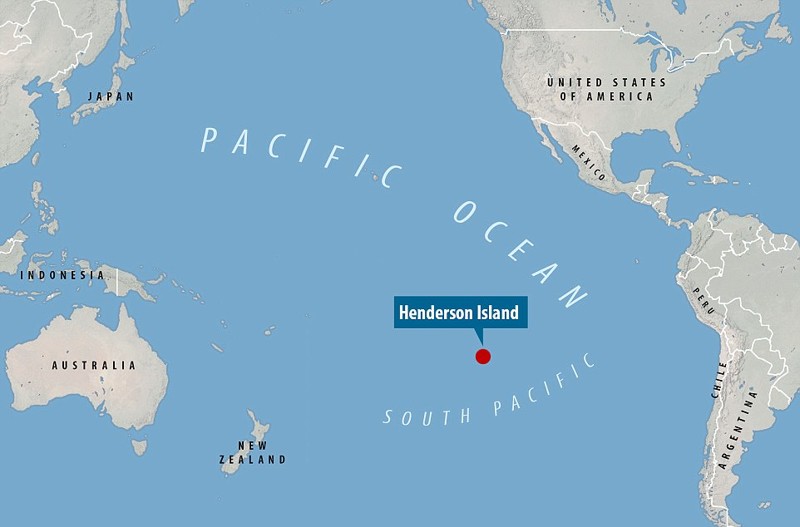 Остров Хендерсон - расположение на карте