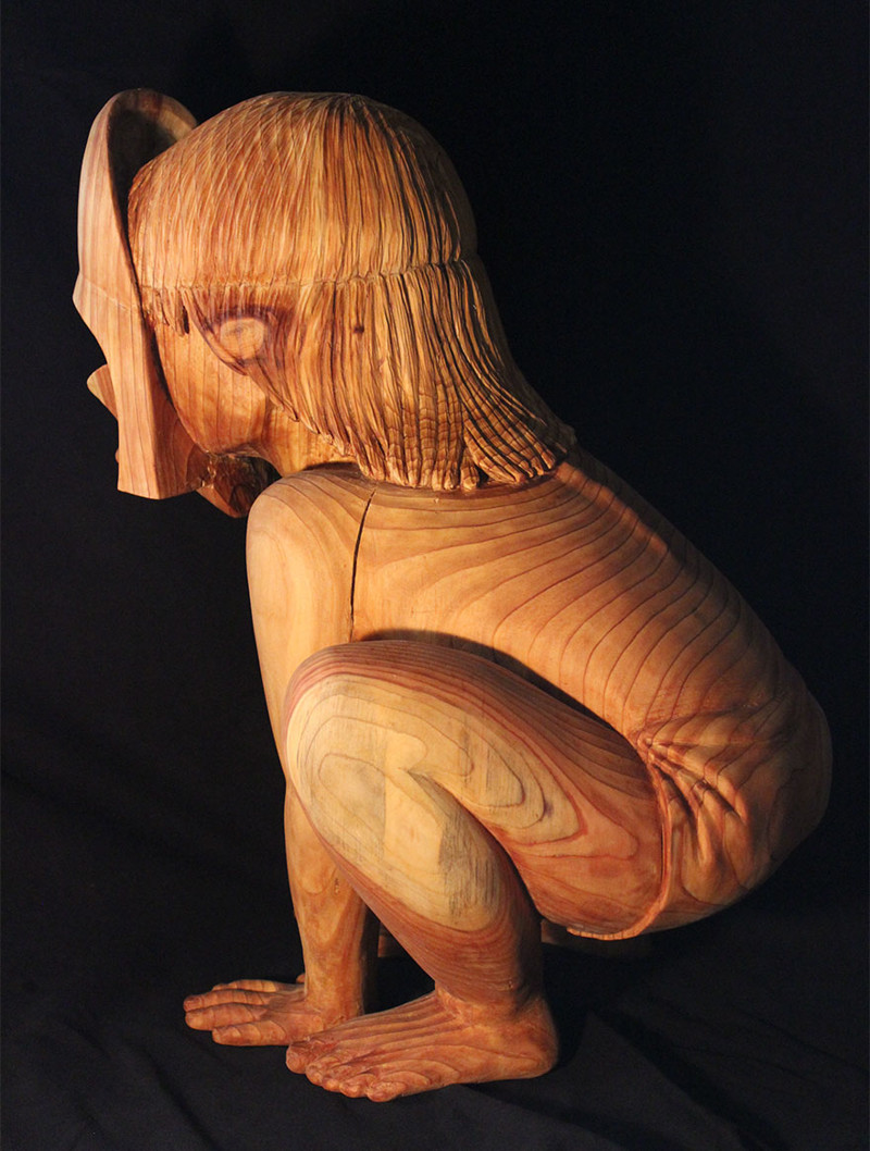Деревянная скульптура "Дарт Вейдер - дошколёнок"