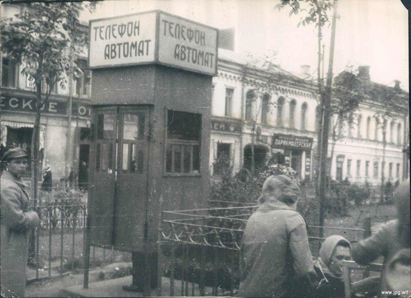 Телефонная будка, 1929 год, Ленинград