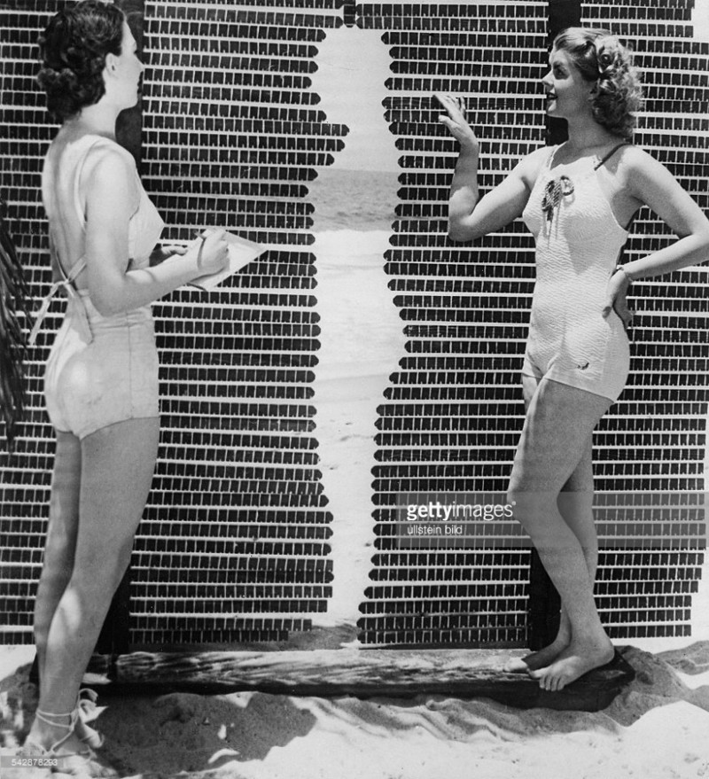 Определение идеальной формы тела на конкурсе красоты Мисс Калифорния - 1937.
