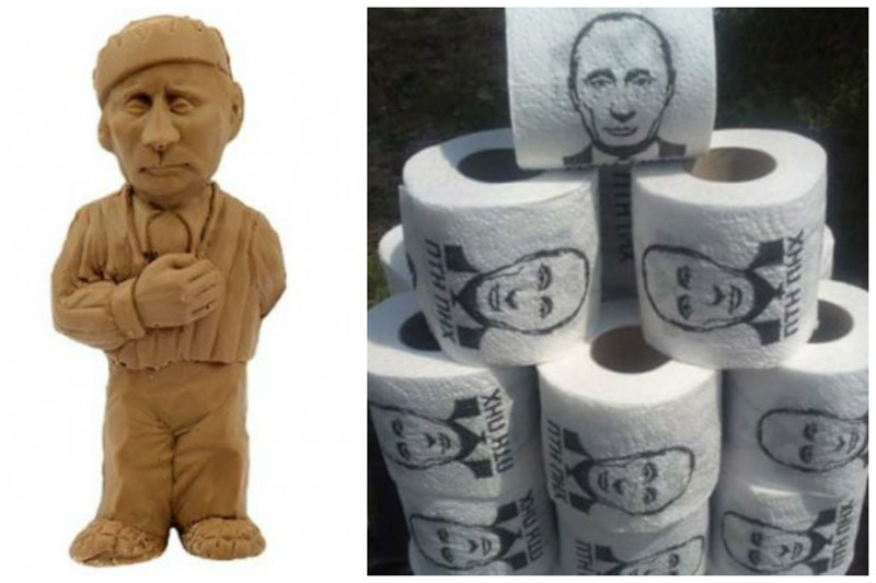 На Украине активно проявляют внимание к политику - шоколад и туалетная бумага