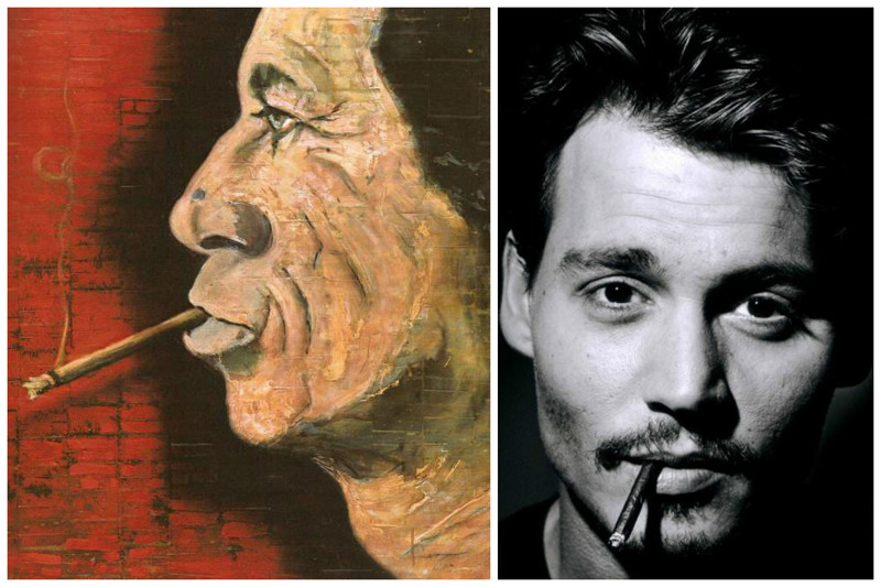 Джонни Депп увлекается живописью для себя, хотя критики оценивают его работы очень высоко и предлагают ему сделать собственную выставку
