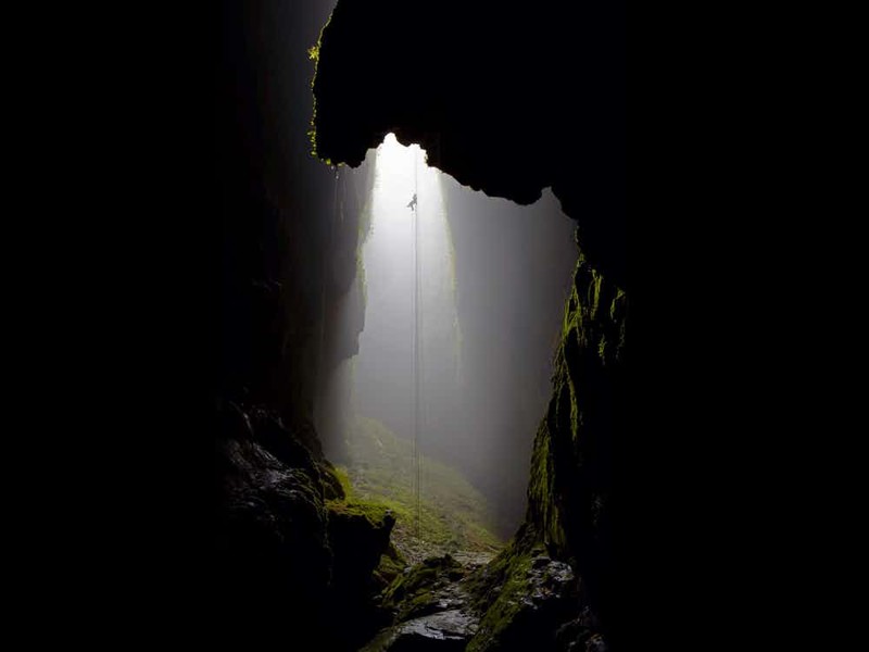 Пещера ласточек, Мексика