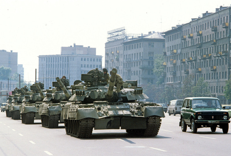 Танки в Москве во время ГКЧП. Сергей Субботин, РИА Новости, 1991 год: