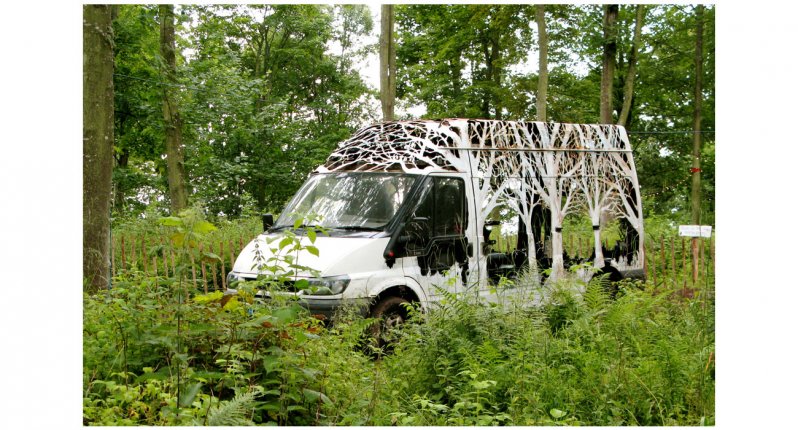 Интересный фургон Ford Transit с музыкального фестиваля Kendal Calling