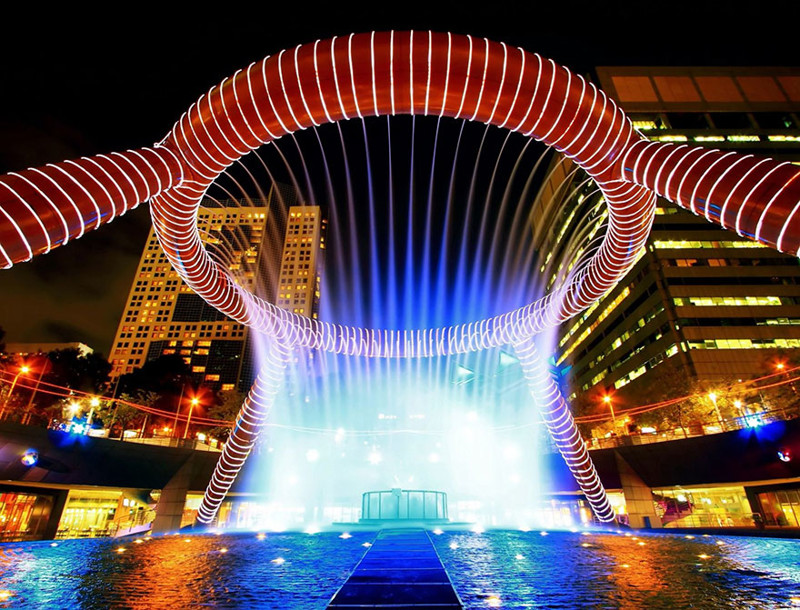 "Фонтан Богатства", Сантек-Сити, Сингапур 