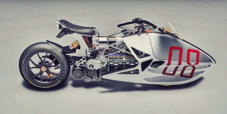 Концепт «Fulcrum Sprint» — футуристический электрический спринт-рейсер. В задней зачасти прослеживаются силуэты супербайка Ducati Panigale: консольный маятник и крепление амортизатора.  Также решетчатая рама и электрический привод.