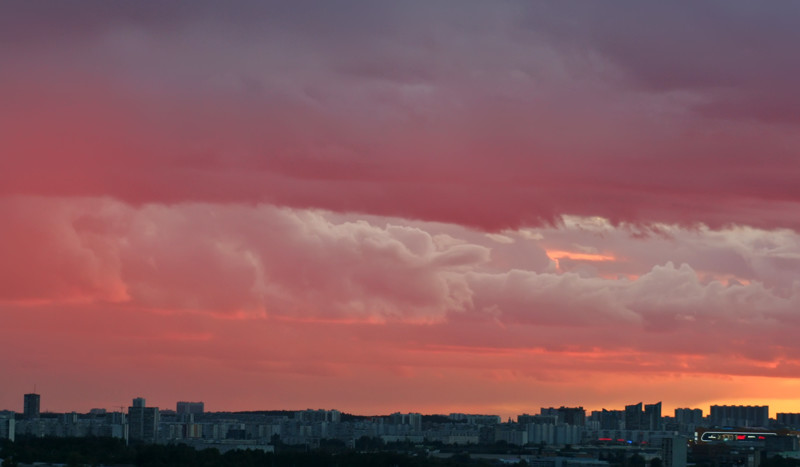Необычные московские закаты
