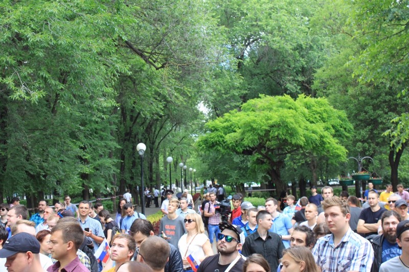 Митинг оппозиции в Ростове на Дону.Бу-га-га