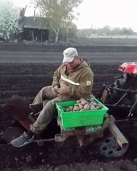 Сажаем картошку без лишних усилий