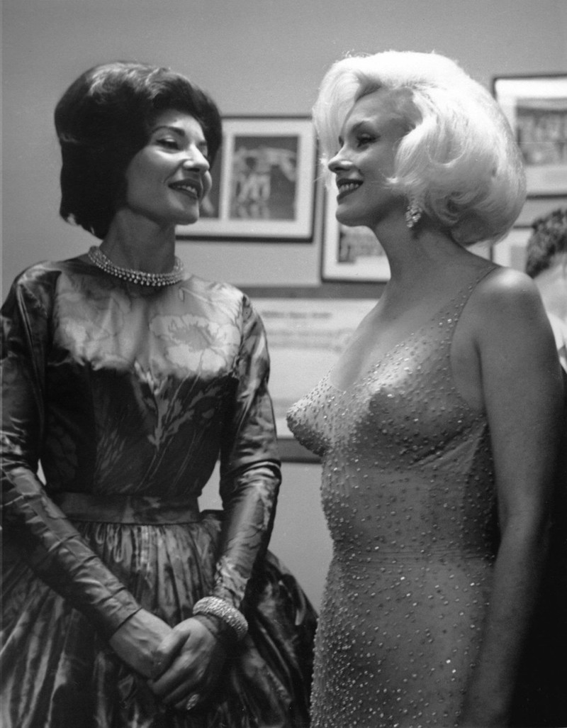 Мария Каллас и Мэрилин Монро, 1962