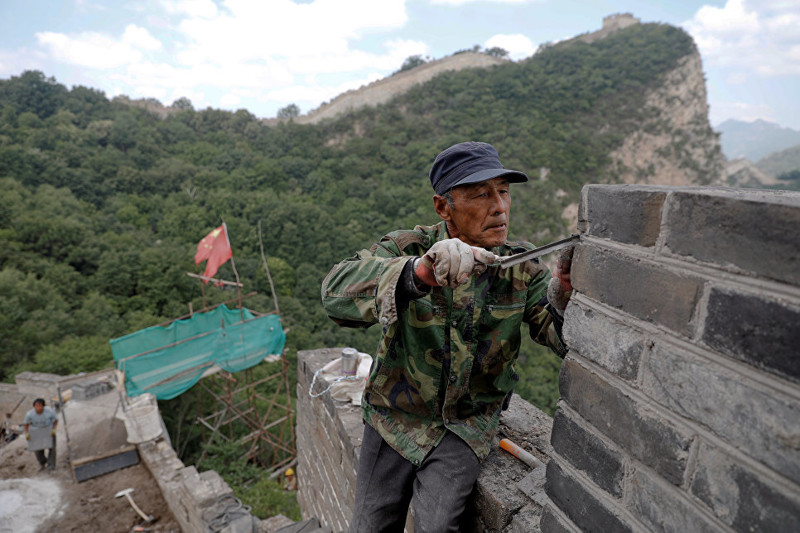 Как восстанавливают Великую китайскую стену
