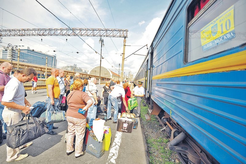 Репортаж из украинского поезда Львов-Москва