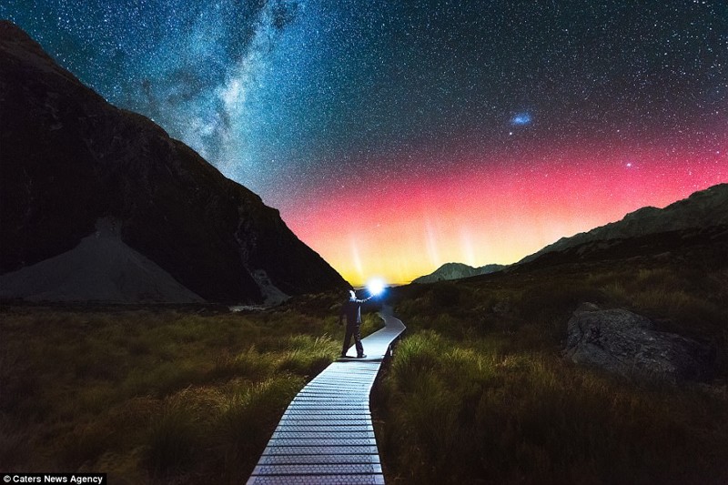 Неземная красота млечного пути над Новой Зеландией
