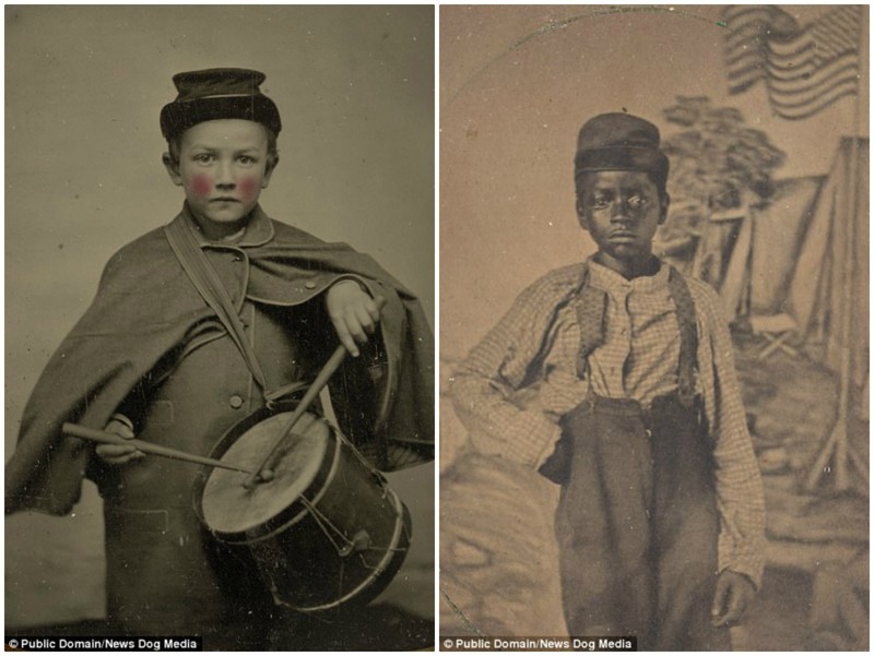 Дети-солдаты времен гражданской войны в США
