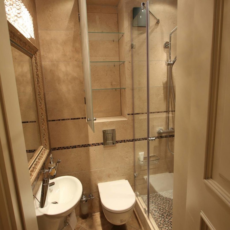 Ванная комната дизайн с туалетом и душем фото в квартире
