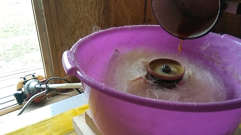 Как сделать из газонокосилки аппарат для производства сладкой ваты