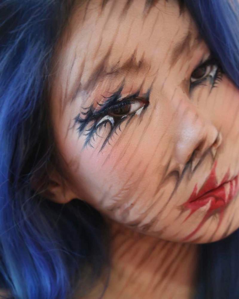Макияж-иллюзия от корейской художницы, на который хочется взглянуть дважды