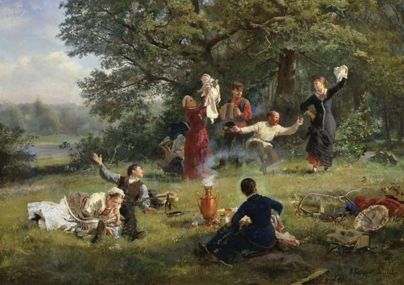 Алексей Корзухин. «Воскресный день», 1884  Харьковский художественный музей