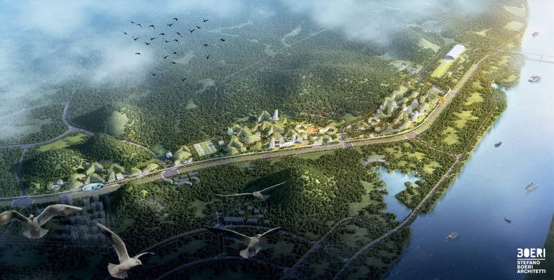 Китайцы строят первый в истории современный «лесной город», который будет состоять из 40 тыс. деревьев 