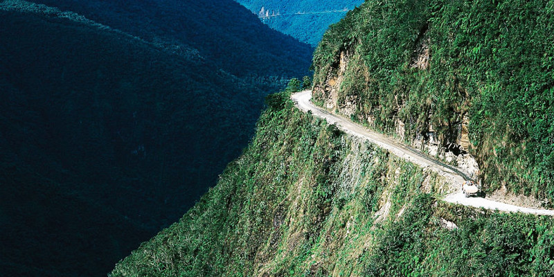 Дорога Юнгас в Боливии