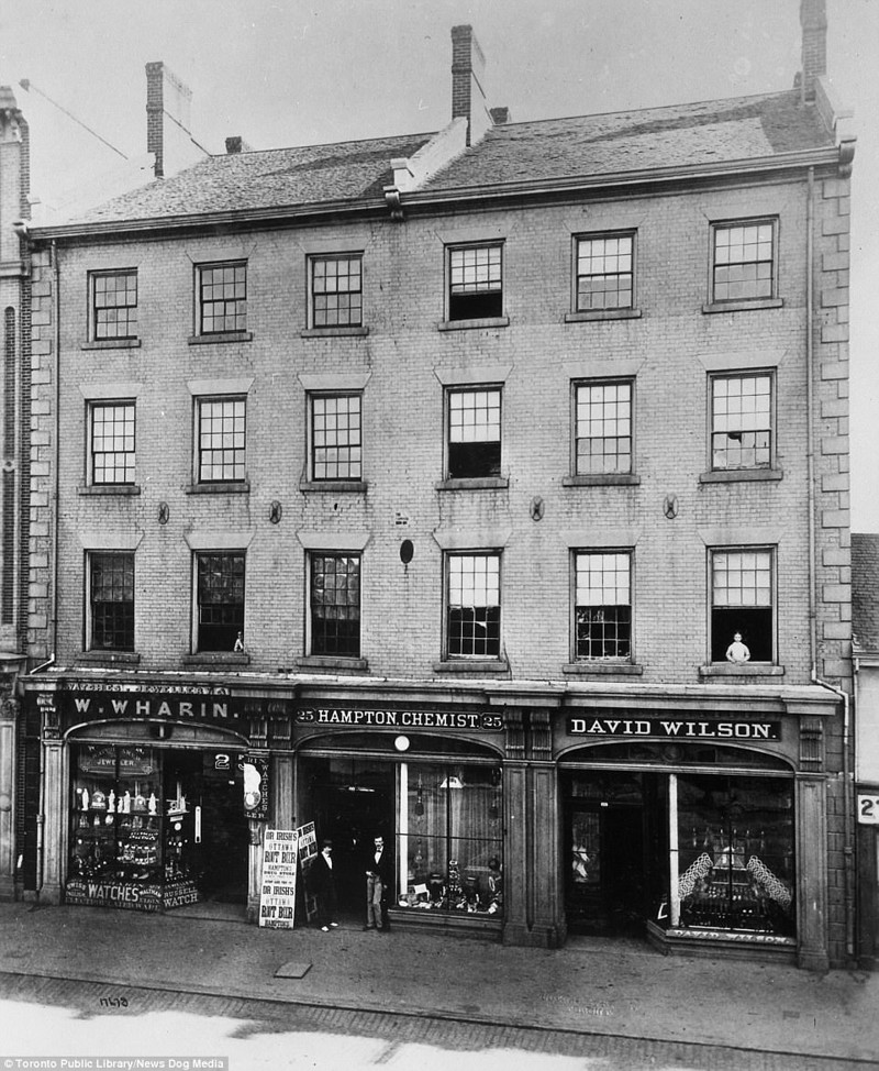 Магазины на Кинг-стрит, Торонто, 1872 г.
