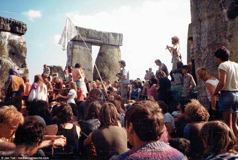 На фестивале Stonehenge Free в Уилтшире, 1984 год